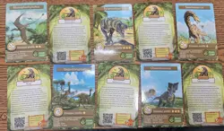 17 Card DINOSAUR WORLD Profile Power Summary Trading/Flash Cards GameU - Image 1
