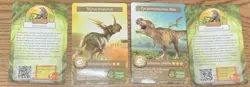 17 Card DINOSAUR WORLD Profile Power Summary Trading/Flash Cards GameU - Image 2