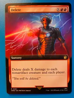 MTG 1x EXTENDED ART Delete 381 Universes Beyond Doctor Who Magic Gathering x1 NM - Image 1