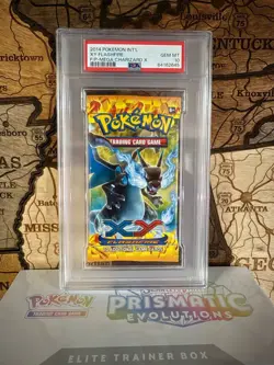 Pokemon XY Flashfire Booster Pack Mega Charizard X Art PSA 10 - Image 1