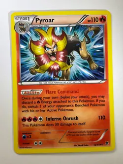 Pyroar 12/119 Phantom Forces Holo Pokemon - Image 1