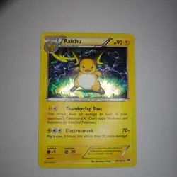 Raichu 49/162 Rare BREAKthrough Pokemon Damaged - Image 1