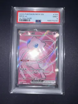 Mew ex 193/165 Pokemon Sv: Scarlet & Violet 151 Ultra Rare PSA 9 - Image 1