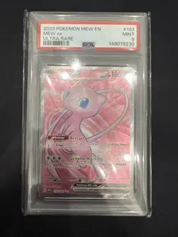 Mew ex 193/165 Pokemon Sv: Scarlet & Violet 151 Ultra Rare PSA 9 - Image 2