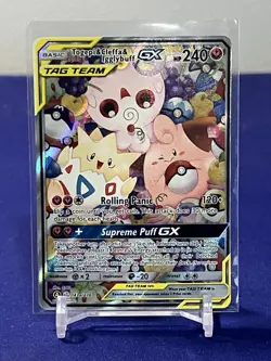 Pokemon Togepi & Cleffa & Igglybuff GX TAG TEAM Holo 143A/236 Alternate Art - Image 1