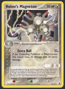 Pokemon Holon’s Magneton 22/113 Non-Holo Rare EX Delta Species - Image 1