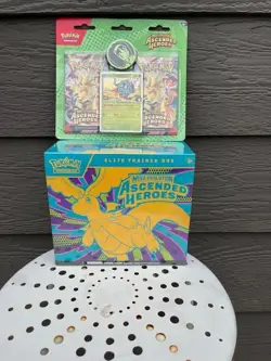 POKEMON ASCENDED HEROES ETB + 2 PACK ERIKA'S BLISTER BRAND NEW FACTORY SEALED - Image 1