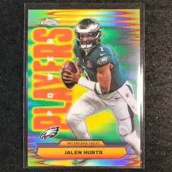 2025 Topps Chrome Football JALEN HURTS Power Players Refractor #4 - Image 1