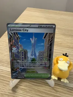 Lumiose City 111/088 Full Art Trainer Pokemon TCG Perfect Order - NM - Image 1