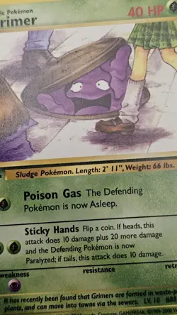 Pokemon Grimer Muk 1st Edition Mint Team Rocket See Photos! Non Holo Free Ship! - Image 3