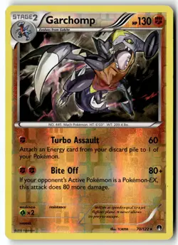 Pokemon Card Garchomp LP XY - BREAKpoint Reverse Holo Rare 70/122 - Image 1
