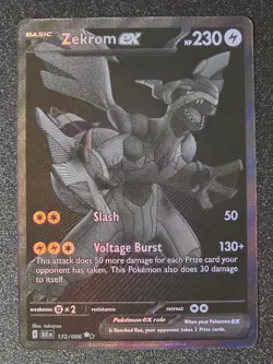 Pokemon TCG Zekrom EX Black Bolt English Card 172/086 S&V - Image 5