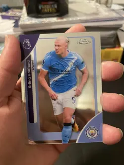 Topps Chrome Premier League 2026 Erling Haaland Base Card - Image 1