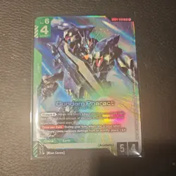GUNDAM TCG CARD GAME GUNDAM PHARACT GD04-018 LR FOIL ENG PHANTOM ARIA - Image 1