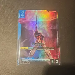 GUNDAM TCG CARD GAME GUNDAM RX-78-2 GD04-001 LR FOIL ENG PHANTOM ARIA BRAND NEW - Image 1