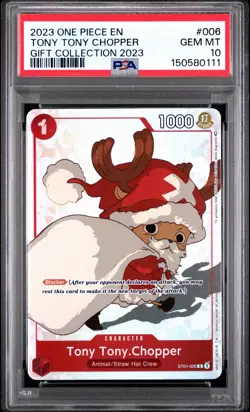 One Piece Card Game TCG Tony Tony.Chopper ST01-006 2023 Gift Collection PSA 10 - Image 1