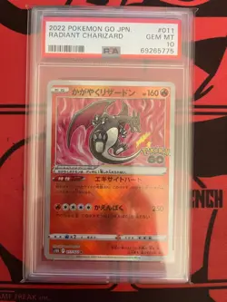 2022 pokemon go JAP PSA10 radiant charizard 011/071 s10b - Image 1