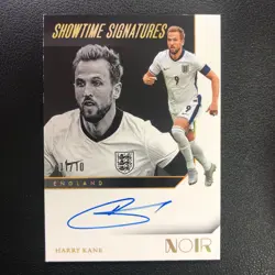 2024-25 Panini Noir Showtime Signatures Harry Kane Gold 1/10 ≈1/1 On Card Auto - Image 1
