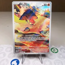Magby - 186/182 - Illustration Rare - Paradox Rift - Pokemon Card - NM/M - Image 1