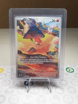 Magby - 186/182 - Illustration Rare - Paradox Rift - Pokemon Card - NM/M - Image 3