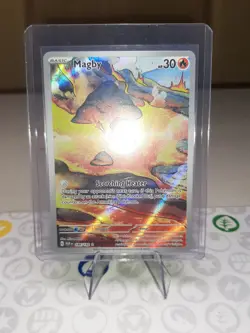 Magby - 186/182 - Illustration Rare - Paradox Rift - Pokemon Card - NM/M - Image 4