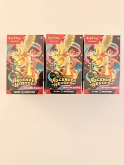 Pokemon TCG 3x Ascended Heroes Booster Bundle - Sealed - from Pokemon center - Image 1