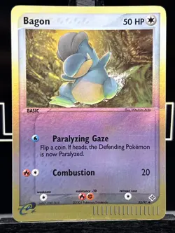 Pokemon TCG: Bagon 23/97 (2003) EX Dragon • Reverse Holo E-reader Series Card - Image 3