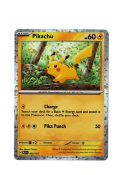 Pikachu 002/015 McDonald’s 2024 Holo Promo Pokemon Card Near Mint - Image 1