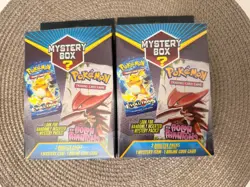 2021 - 2x Pokemon Mystery Box Trading Cards MJ Holding POSSIBLE VINTAGE PACKS! - Image 2