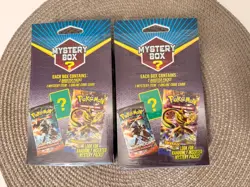 2021 - 2x Pokemon Mystery Box Trading Cards MJ Holding POSSIBLE VINTAGE PACKS! - Image 3