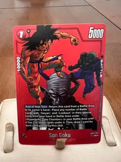 Dragon Ball TCG Card Son Goku SB02-003 Holofoil Limited Pack Manga Version 02 - Image 1