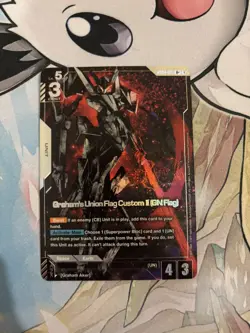 Gundam Card Game Graham's Union Flag Custom II GD04-071 R+ Alt Art English - Image 1