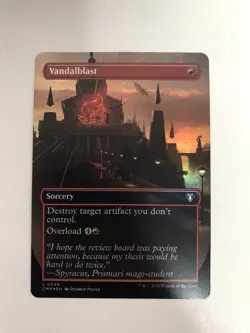 Vandalblast Foil Extended Borderless MTG Magic the Gathering Card NM Mint CMM - Image 1