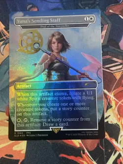 Yuna's Sending Staff - Staff of the Storyteller (Rainbow Foil) SLD 1863 - Image 1
