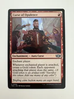 Curse of Opulence MTG Magic the Gathering Card NM Near Mint TDC - Image 1