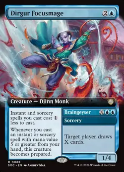 Dirgur Focusmage ** Extended Art **#68 - CMR: Secrets of Strixhaven - NM MTG - Image 1