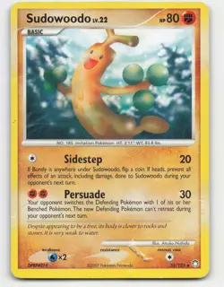 2007 Pokemon, Mysterious Treasures, #35/123 Sudowoodo, Rare (b) - Image 1