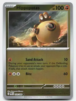 Hippopotas 039/088 Holo Common Perfect Order Pokemon Near Mint - Image 1