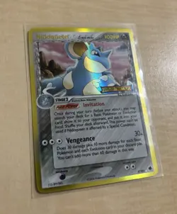 Pokemon Nidoqueen Reverse Holo Rare EX Dragon Frontiers 7/101 Stamped Gold - Image 1