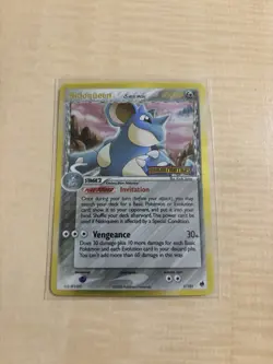 Pokemon Nidoqueen Reverse Holo Rare EX Dragon Frontiers 7/101 Stamped Gold - Image 3