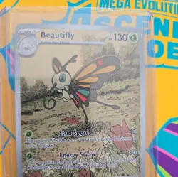 Beautifly 219/217 IR Ascended Heroes Evolution NM English Pokemon TCG pack fresh - Image 3