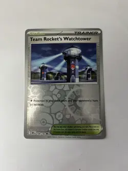 Pokemon TCG Destined Rivals 180/182 Team Rockets Watchtower REVERSE HOLO* NM - Image 1