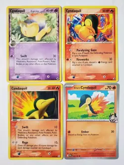 Pokemon Lot Cyndaquil 59/101 EX Hidden Legends, Typhlosion 034/182 Destined Riva - Image 2