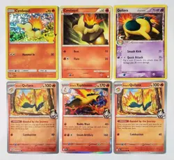 Pokemon Lot Cyndaquil 59/101 EX Hidden Legends, Typhlosion 034/182 Destined Riva - Image 4