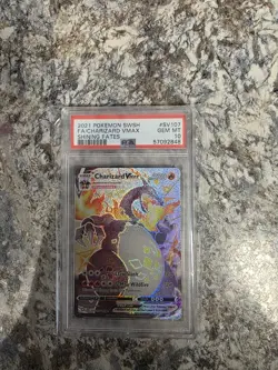 2021 Pokemon SWSH Shining Fates #SV107 FA Charizard VMAX PSA 10 GEM MINT - Image 1