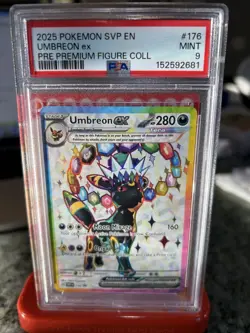 2025 POKEMON SVP EN-SV BLACK STAR PROMO #176 UMBREON EX PSA 9 - Image 1