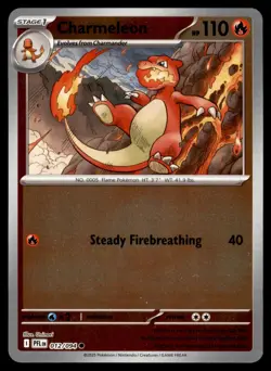 Charmeleon 012/094 Common Phantasmal Flames Pokemon Reverse Holo Near Mint - Image 1