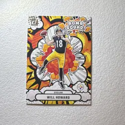 Will Howard - 2025 Panini Donruss Bomb Squad Insert #BS-WHD Steelers Football - Image 1