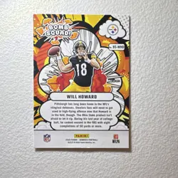 Will Howard - 2025 Panini Donruss Bomb Squad Insert #BS-WHD Steelers Football - Image 2