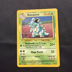 Nidoqueen 7/64 Jungle Holo NO SYMBOL ERROR WOTC 1999 Pokemon Card LP - Image 1